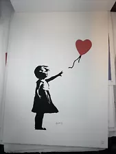 BANKSY Lithograph, Balloon Girl Numbered, Signed And stamped 500/600