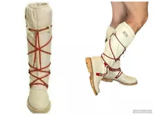 HUNTER Amazonas Cream Lace Up Waterproof Hiking Summit Tall Winter Snow Boots 8