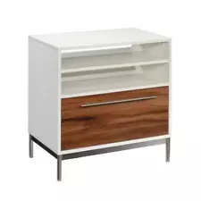 SAUDER File Cabinets 18.54"x30"x30.079" Decorative in Pearl Oak W/ Blaze Acacia