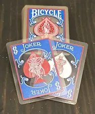 VINTAGE BICYCLE Clear Transparent Playing Cards 52 With Jokers Plastic Pack