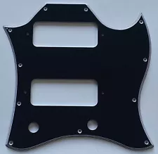 For Fit US Gibson SG P90 Style Full Face Guitar Pickguard 5 Ply Black