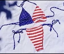 High Waisted Bikini- 4th Of July