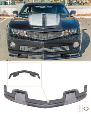 For 10-13 Camaro SS Carbon Fiber Front Bumper Lower Lip Splitter TL1 Style ABS