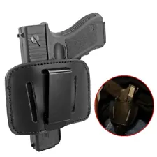 Tactical Metal Clip IWB OWB Gun Leather Holster Right/Left Hand Concealed Carry