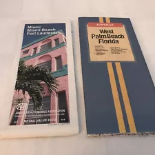 Two Vintage Road Maps of Florida