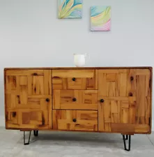 Real wood credenza sideboard buffet mcm Ketten Haus Sideboard