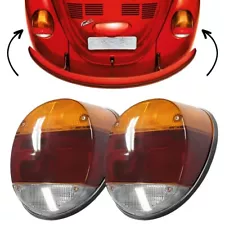 REAR TAIL LIGHT T1 ASSEMBLY SET PAIR VOLKSWAGEN VW BUG SUPER BEETLE 1973-1979 (For: 1974 Super Beetle)