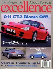 Porsche Excellence Magazine #102 June 2001 911 GT2 Blasts Off, Carrera 4 Cabrio