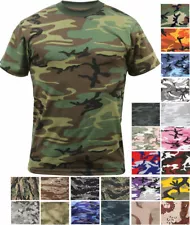 SUMMER SALE!!! Camo T-Shirt Tactical Tee Short Sleeve Military Army ROTHCO