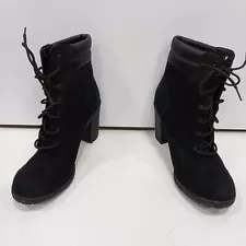 Timberland Women's Black High Heel Boots Size 9.5