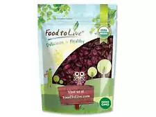 Organic Dried Cranberries - Non-GMO, Kosher, Raw, Vegan - by Food To Live