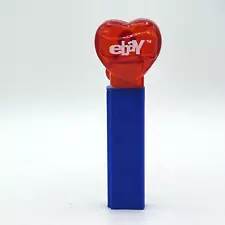 eBay PEZ Dispenser - Red Crystal Heart with Blue Stem - No Feet