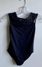 Girls Black Leotard By Mirella for Ballet & Dance- Size 12