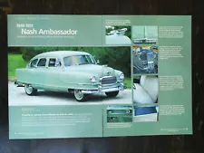 1949 1950 1951 Nash Ambassador 6-Page Original Article 1123