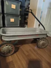 Vintage 1940's Aluminum Greyhound Child's Pull Wagon