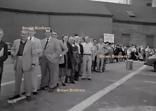 1952 World Series Brooklyn Fans Lined Up for Tickets Film Camera Negatives (12)