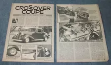 1938 Chevy Deluxe Coupe Vintage Street Rod Article "Crossover Coupe"