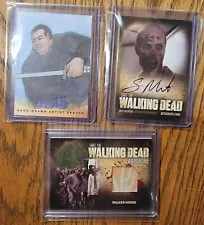 2012 Season 2 Walking Dead Greg Nicotero Auto Walker Horde Relic & Lopez Sketch