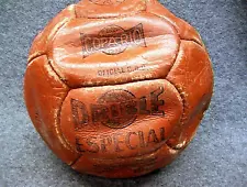 Vintage DRIBLE ESPECIAL Copa Rio 1960s BRAZIL Leather SOCCER BALL - FREE Shpg!