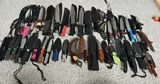 Fixed Blade Knife Lot Survival Knives All Sizes 50 Pcs Collection Sale