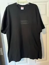 Supreme 23SS TONAL BOX LOGO TEE Black Size Large