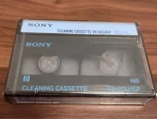 SONY V8-6CLHSP 8mm Hi8 Head Cleaner Cleaning Cassette Tape NOT FOR SALE NEW