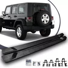 Running Boards for 2007-2018 Jeep Wrangler JK Unlimited 4 Door 6" Side Step Bars (For: 2015 Jeep Wrangler)