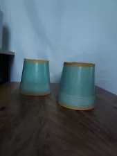 Set Of 3 Vintage Clip On Mini Lamp Shades