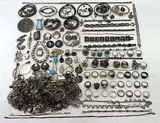 Startling Sterling Silver (.925) Scrap Jewelry Lot 3.7lbs