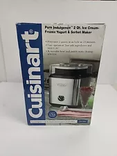 Cuisinart Ice Cream Frozen Yogurt Maker CIM-60SA- Stainless 2 Quart - Brand NEW!