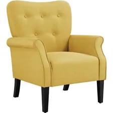 Mid-century Modern Accent Chair Upholstered Chair for Living Room Bedroom Used
