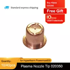 10/40pcs 020350 Plasma Cutter Nozzle For Hypertherm MAX40cs/42/43 Plasma Torch