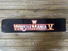 WWE Wrestle Mania 5 Jakks Ring Skirt Apron Flag