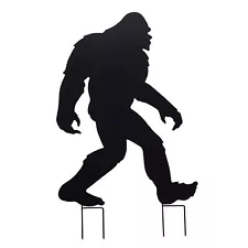 ART & ARTIFACT Bigfoot Yard Stake Steel Sasquatch Shadow Figure for Lawn - 36"