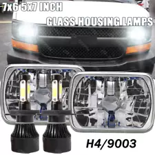 Pair For Chevy Express Cargo Van 1500 2500 3500 7x6 5x7 LED Headlights Hi/Lo+ (For: Chevrolet G20)