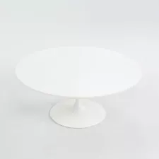 2016 Eero Saarinen for Knoll Tulip Coffee Table 35 Inch Round Laminate 2x Avail