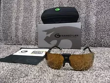 New Gargoyles Sunglasses "85s" Gold-Bronze Lens/Black Frame ~ Arnold Terminator