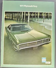 1971 Plymouth Fury Brochure Sport Fury GT I II III Hardtop Excellent Original 71