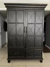 Wardrobe, Armoire, Closet, Black