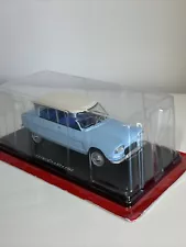 NIB SEALED Diecast Car Hachette Collections Light Blue 1961 CITROEN AMI 6 1:24