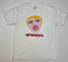 Odd Future OFWGKTA Blow Graphic T-shirt Men Large White Short Sleeve