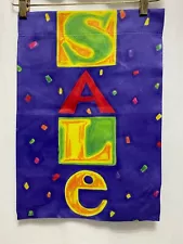 Toland Blue 12.5 x 18 Colorful Store "SALE" Sign Double Sided Garden Flag