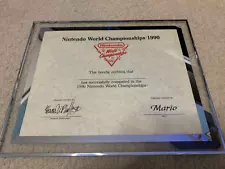 Nintendo World Championships 1990 Original Certificate - Blank Name - NES NWC #2