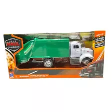 NewRay Long Hauler Trucker Peterbilt Garbage Truck Green White 1/43 Diecast