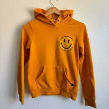 Aviator nation hoodie orange smile face