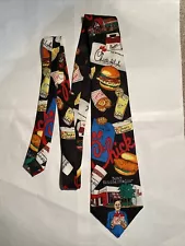 Vintage Chick-fil-A Tie Truett History Tie Rare HTF Black Good Condtion See Pics