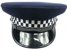 British Hat Cap - Police Force Peaked Cap, UK Police Patrol HAT