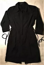 **SALE**CLUB MONACO Womens Black Button Flared Dress Sz 6 in Perfect Condition