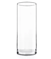 CYS Excel Clear Glass Cylinder Vase (H:12" D:4") | Multiple Size Choices Glass F