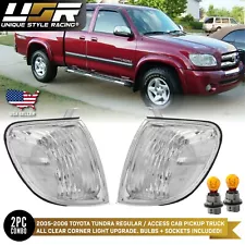 JDM CLEAR Corner Light For 05-06 Toyota Tundra Regular / Access Cab Pickup Truck